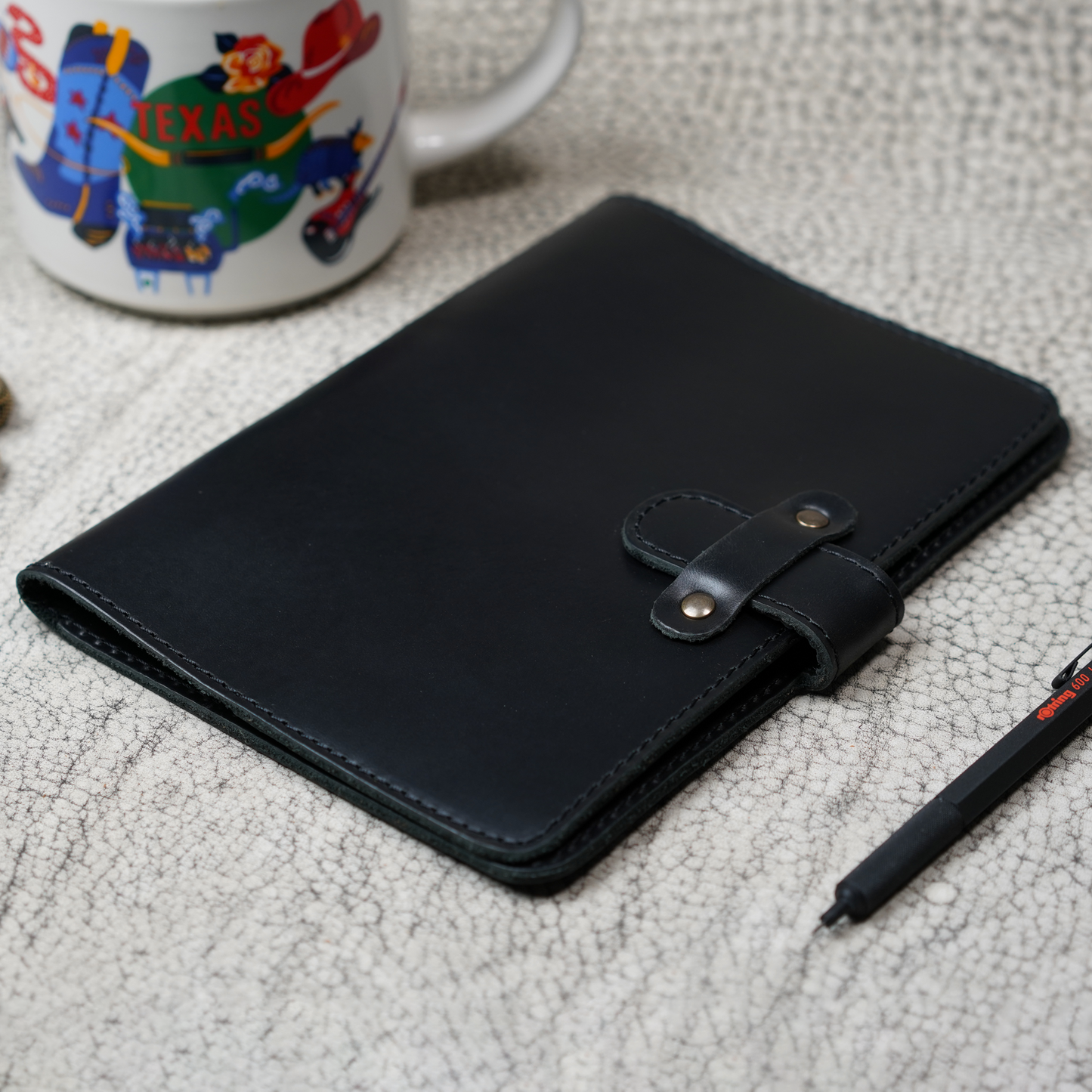 DuPage Leather Journal | Dual Tone Black