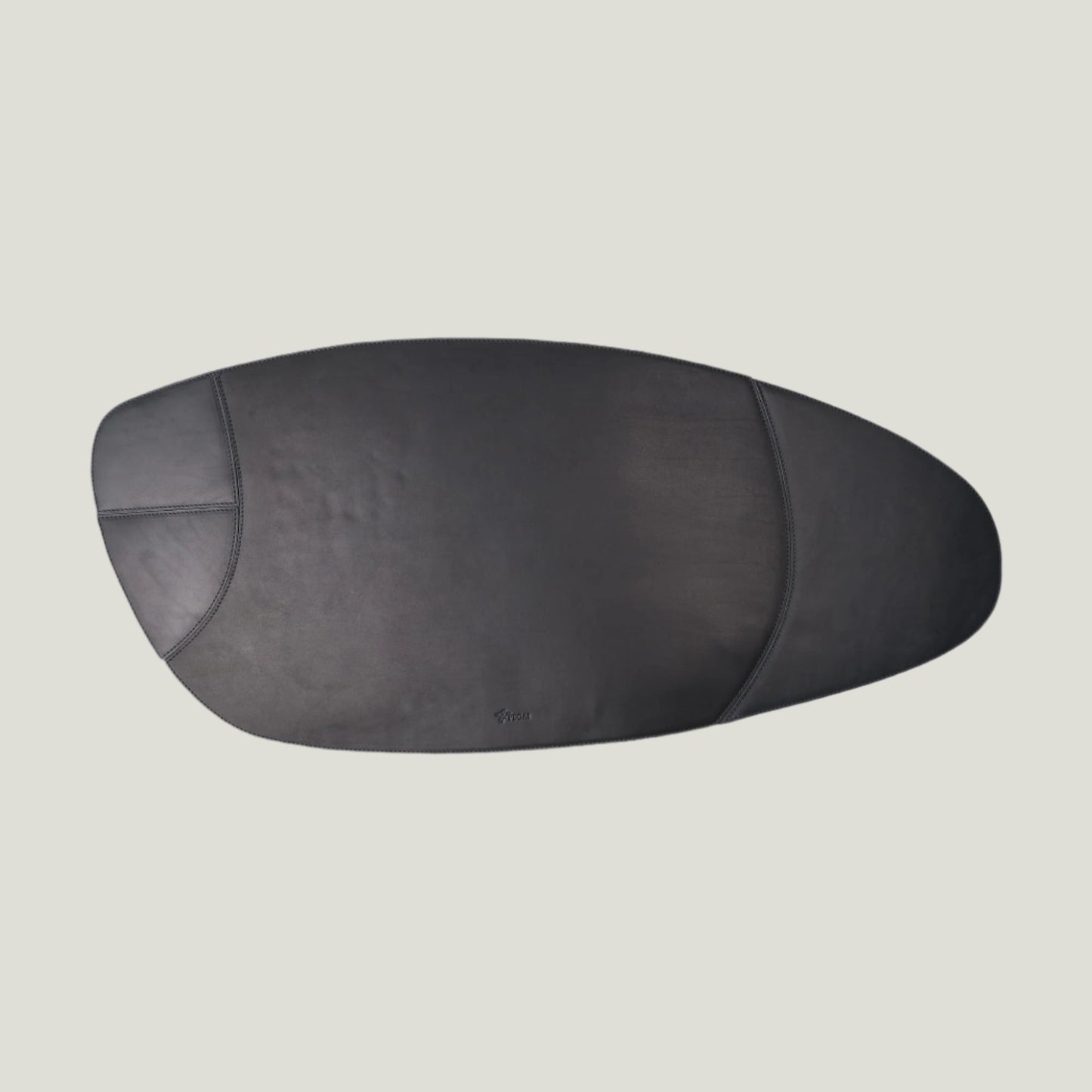 Black leather desk pad set with a sleek, handcrafted design, including a main pad, mouse pad, and coasters—elevating workspaces with elegance and function.