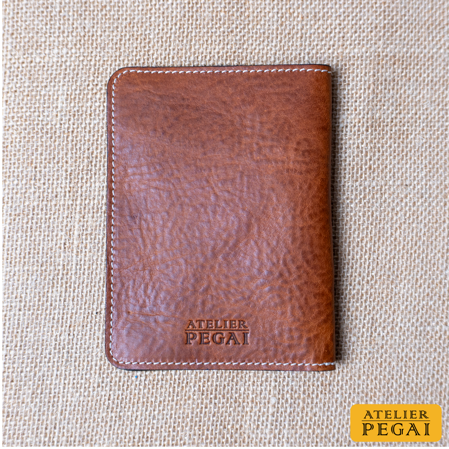 Pike Leather Passport Wallet | Vegtan Brown