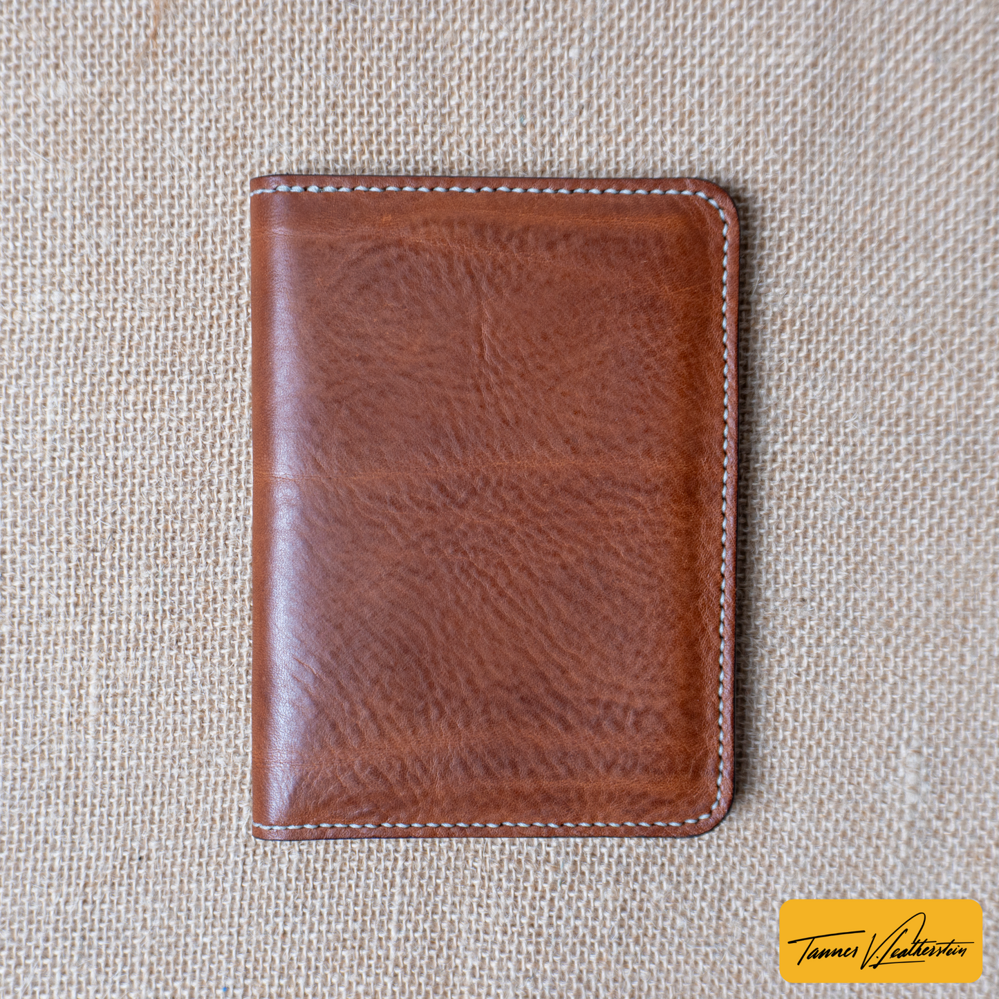 Pike Leather Passport Wallet | Vegtan Brown