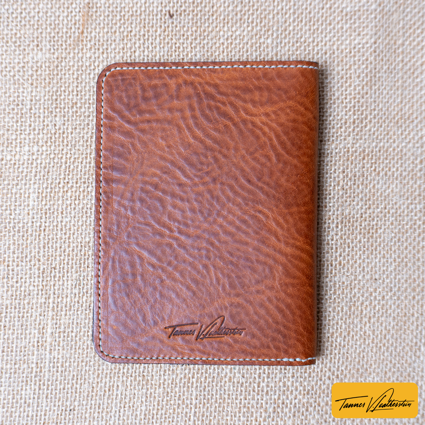 Pike Leather Passport Wallet | Vegtan Brown