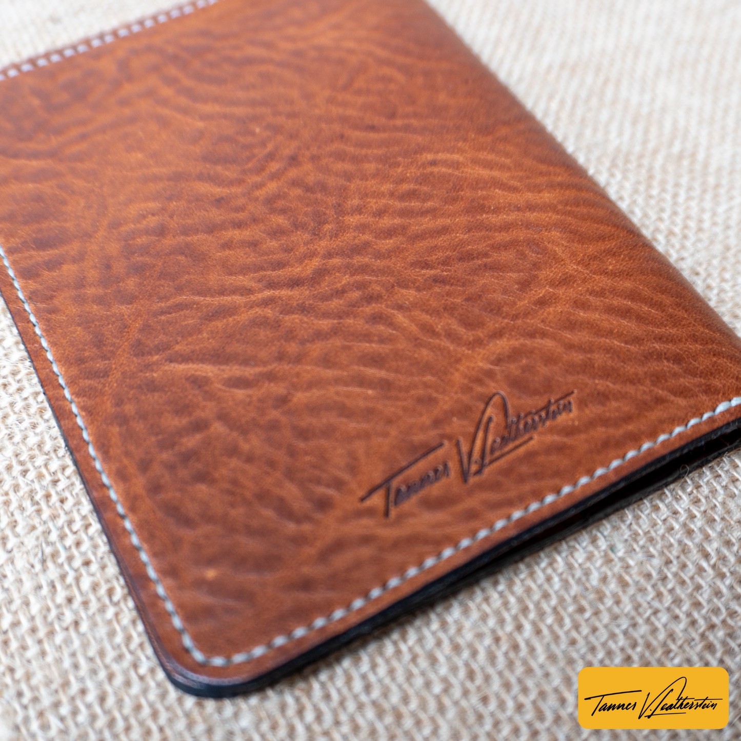 Pike Leather Passport Wallet | Vegtan Brown