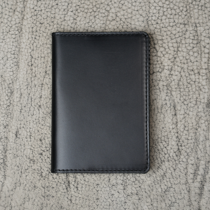 DeKalb Leather Passport Cover | Dual Tone Black