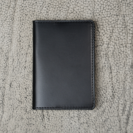 DeKalb Leather Passport Cover | Dual Tone Black