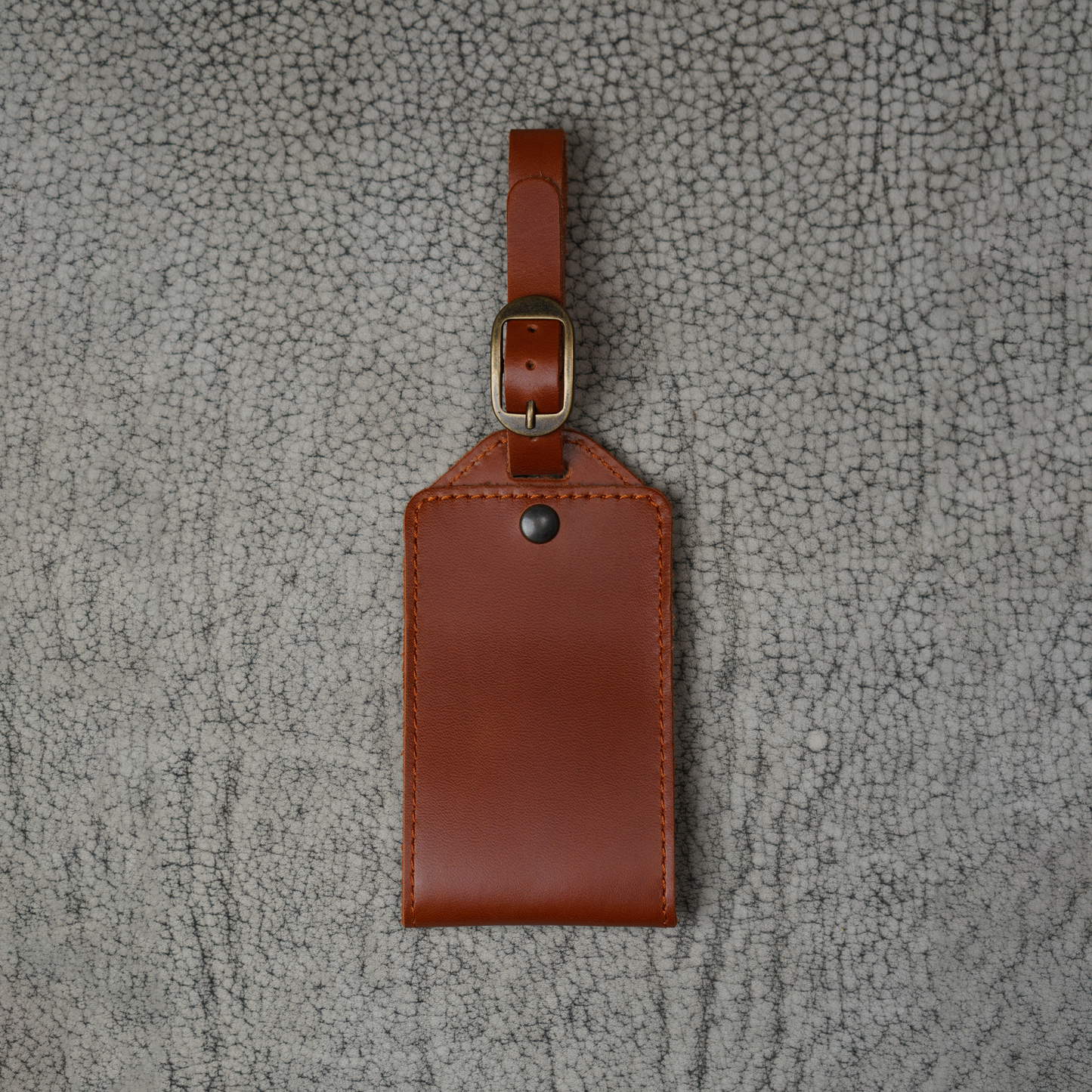 Bond Leather Luggage Tag | Dual Tone Whiskey