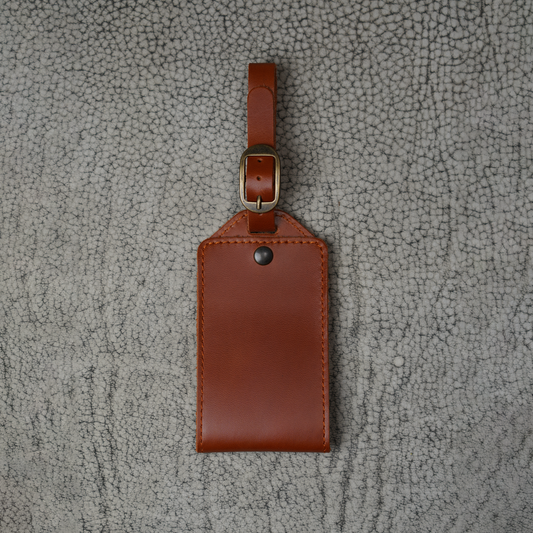 Bond Leather Luggage Tag | Dual Tone Whiskey