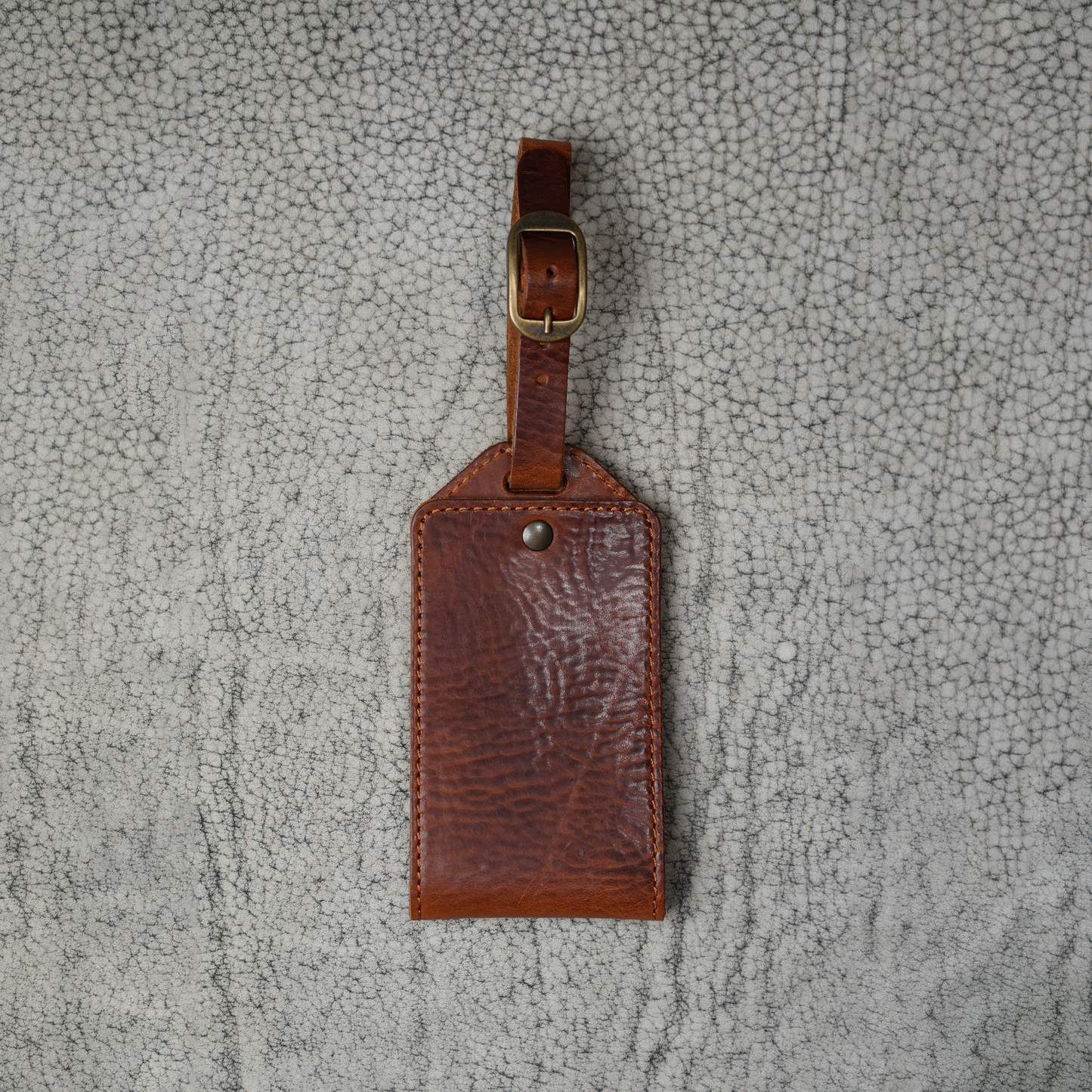 Bond Leather Luggage Tag | Missouri Dark Brown