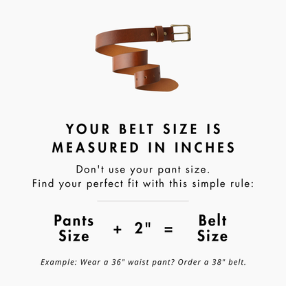 Irving Men's Leather Belt | Cognac