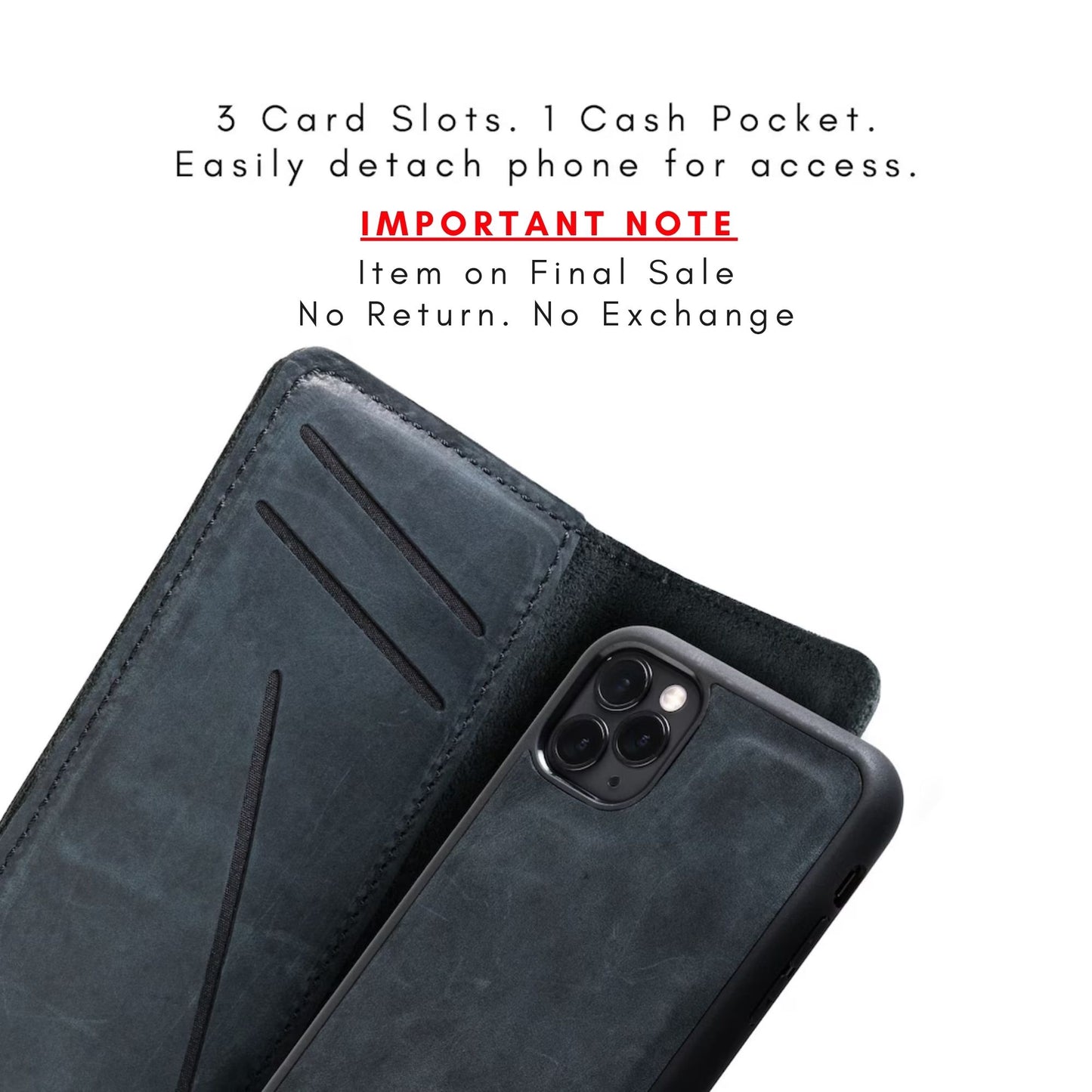 McLean iPhone Wallet | Charcoal Black
